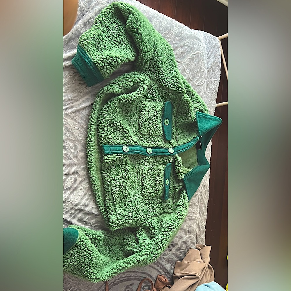 Pacsun Green Cropped Fleece
